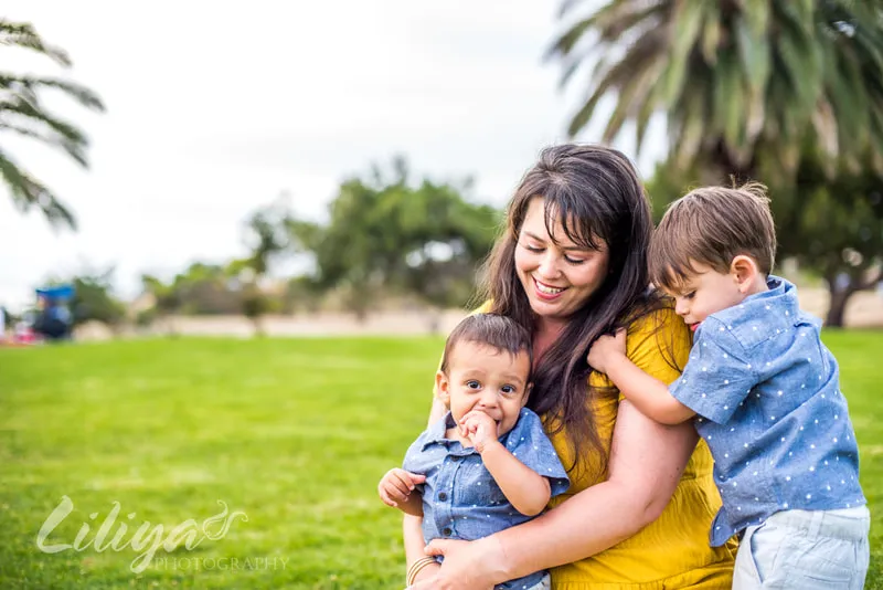Family portrait session at Palos Verdes