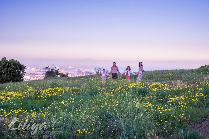 Family portrait session at Friendship Park, San Pedro