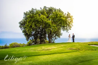 Engagement session at Los Verdes Golf Course, Palos Verdes