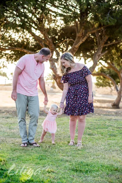 Family portrait session at Palos Verdes