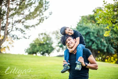 Family portrait session at Averill Park, San Pedro