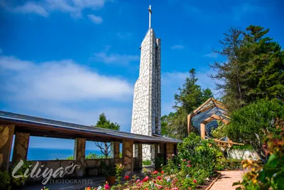 Wedding photography at Wayfarers Chapel, Palos Verdes