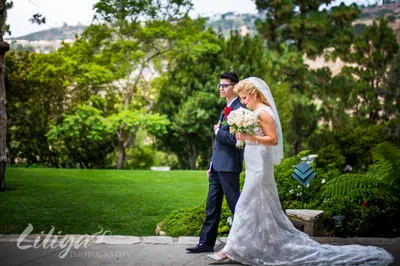 Wedding photography at Wayfarers Chapel, Palos Verdes