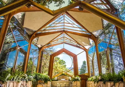 Wedding photography at Wayfarers Chapel, Palos Verdes