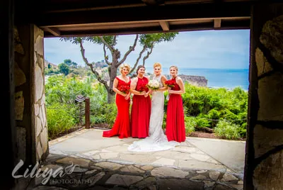 Wedding photography at Wayfarers Chapel, Palos Verdes