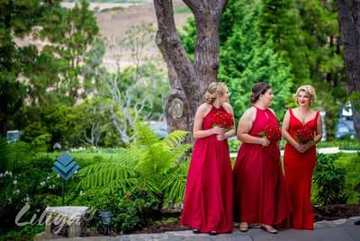 Wedding photography at Wayfarers Chapel, Palos Verdes